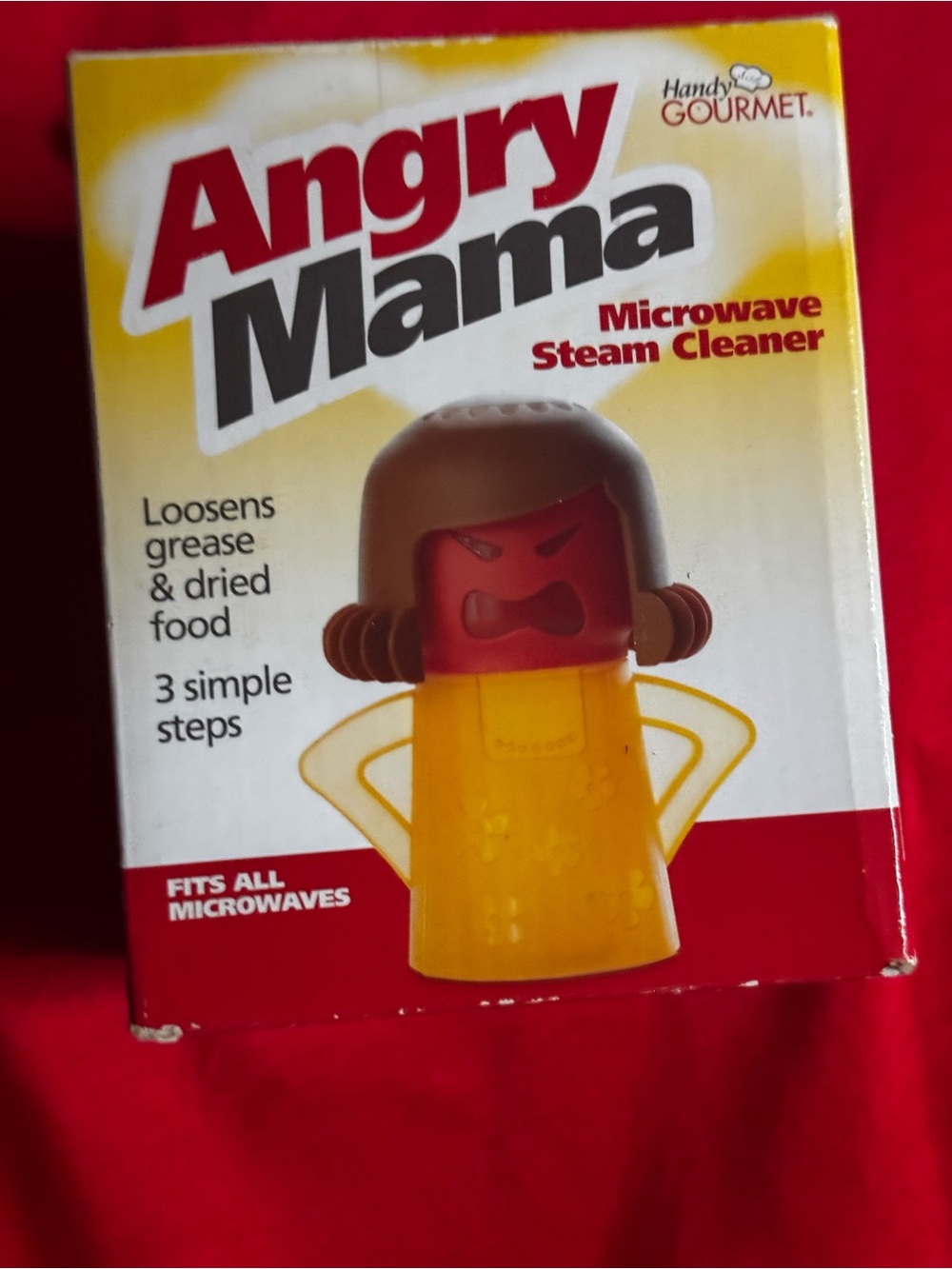 Microwave Steam Cleaner - Yellow & Red by